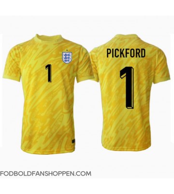 England Jordan Pickford #1 Målmand Udebanetrøje EM 2024 Kortærmet